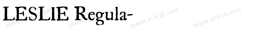 LESLIE Regula字体转换